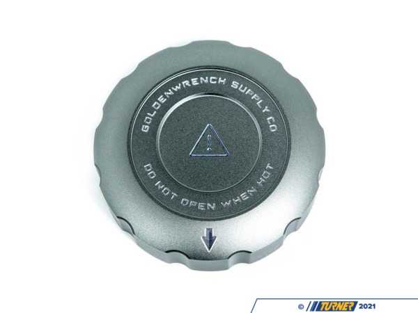 Goldenwrench Supply Co Blackline Performance Coolant Expansion Tank Cap Cover - Gray - BMW M FXXCET