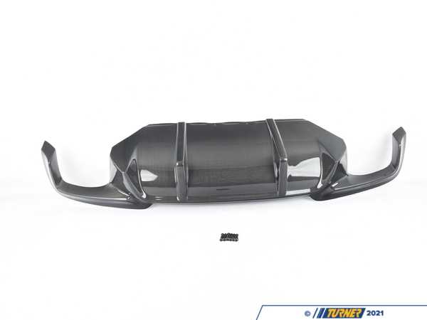 Suvneer F10 Carbon Fiber Rear Diffusor For Quad Exhaust F10QUADDF-2FINS