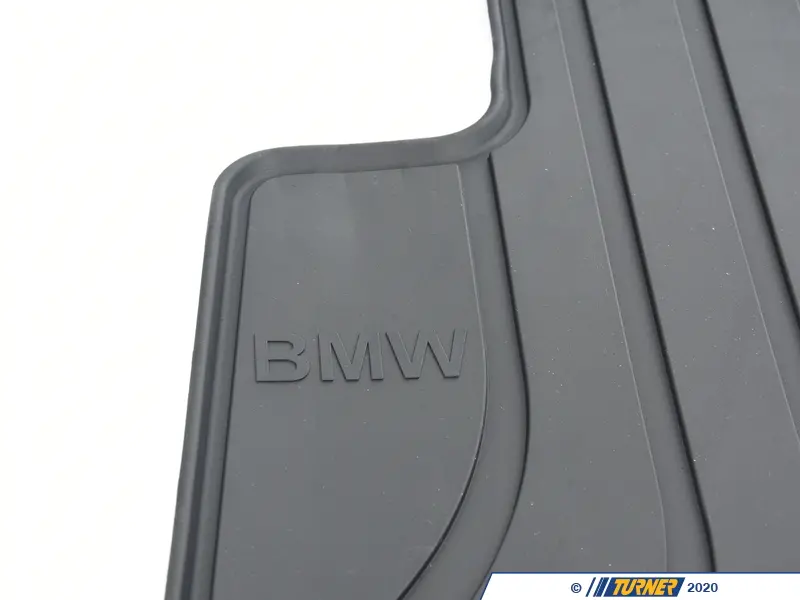 Genuine BMW Front All-Weather Floor Mats For E90 E91 E92 3-Series AWD – Black
