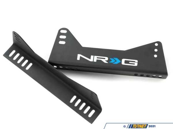 NRG Bucket Side Brackets 2pcs w/ NRG logo  RSC-100MB-NRG