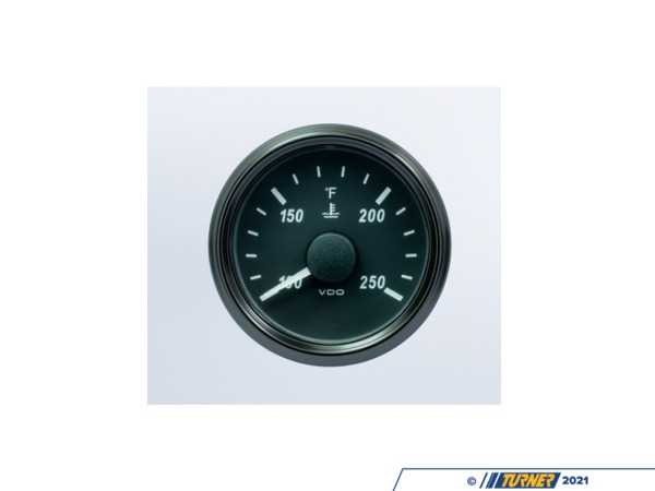 VDO SingleViu 52mm 250F Water Temperature Gauge. 291-22 ohm sender required. Retail pack with harness - Priced Each  A2C3833350030