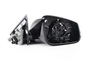 Genuine BMW Heated Outside Mirror, Right - Gloss Black