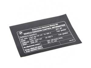LABEL EXHAUST EMISS