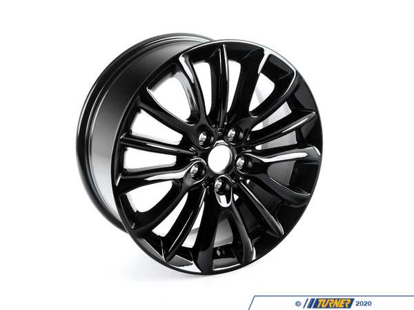 Genuine MINI LIGHT ALLOY RIM, BLACK 36116856046