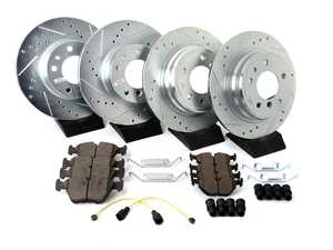 BMW E34 Z26 Street Warrior Brake Kit - Front and Rear