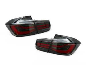 BMW F30 F80 Blackline LED Tail Lights - Red/Smoke