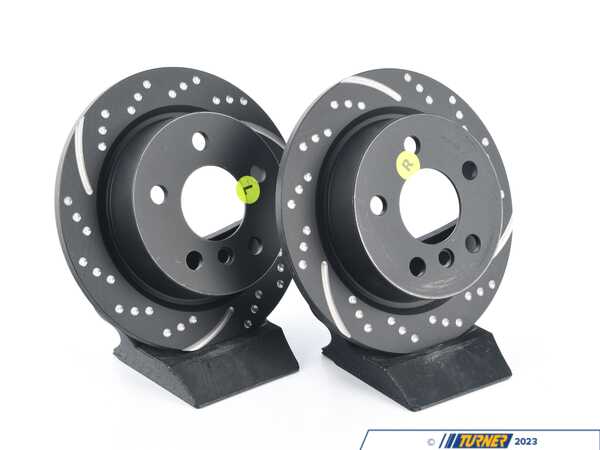 EBC Rear Brake Rotors EBC Slotted And Dimpled - Pair 10.19" (259x10) GD2022