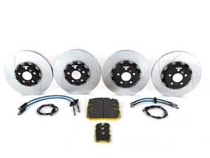 Turner Motorsport Front And Rear Full-Floating Slotted TrackSport Rotors Performance Kit - F8x 