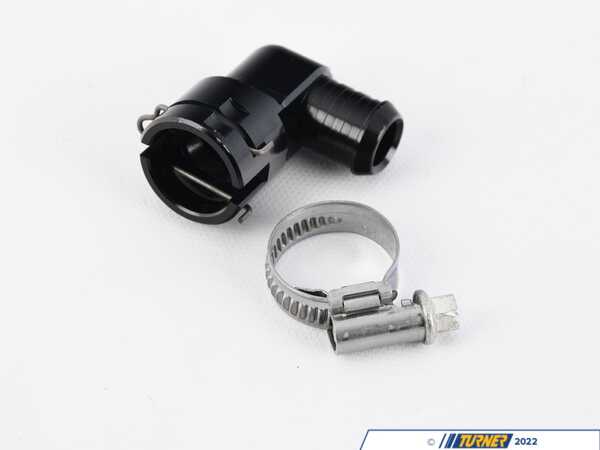 Vargas Turbo Technologies N54 Billet 90 Degree Coolant Tank Fitting VTT-COOLANT-90-1
