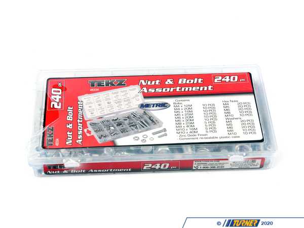Titan Titan 240-Piece Metric Nut And Bolt Assortment TIT45334