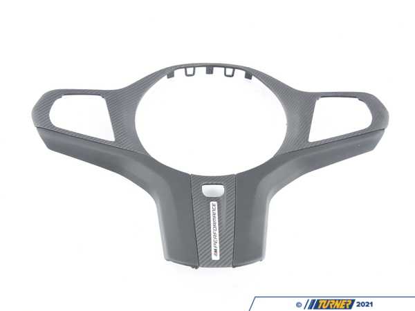 Genuine BMW Genuine BMW Steering Wheel Trim - Leather/Carbon 32302471441