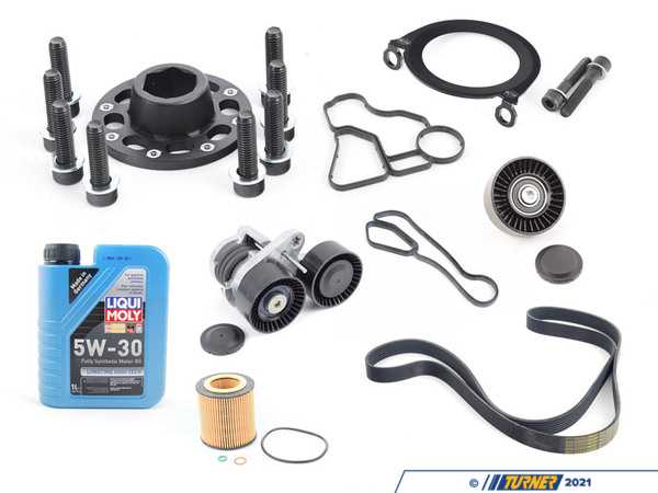 Packaged by Turner N55 "Bulletproof" Crank Hub & Serpentine Kit - BMW E82/88 E9X N55 3.0L TMSE90N55BPKT