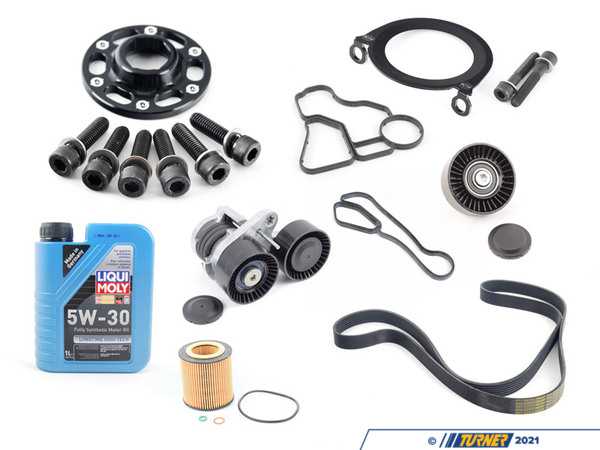 Packaged by Turner N54 "Bulletproof" Crank Hub & Serpentine Kit - BMW E82/88 E9X N54 3.0L TMSN54BPKT