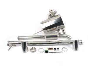 ARMYTRIX Stainless Steel Valvetronic Catback Exhaust System - Dual Chrome Silver Tips F56/F57