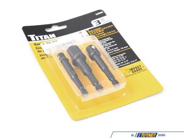 Titan Titan 3-Piece Socket Adapter Set TIT12082