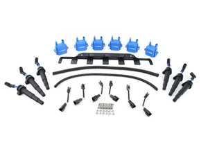Precision Raceworks High Performance Ignition Kit - Blue Coils - Stock Location - BMW N54 3.0L