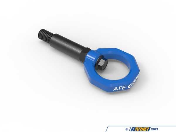 AFE AFe CONTROL Front Tow Hook - Blue - BMW F22/23 F87 2 Series, F3X F8X 3 Series 450-502001-L