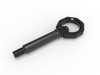 AFE AFe CONTROL Rear Tow Hook - Black - BMW F22/23 F87 2 Series, F3X F8X 3 Series 450-502002-B View 3
