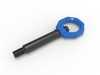 AFE AFe CONTROL Rear Tow Hook - Blue - BMW F22/23 F87 2 Series, F3X F8X 3 Series 450-502002-L View 3