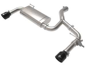 AFe MACH Force-Xp Axle-Back Exhaust System - Black Exhaust Tips - BMW F48 X1 sDrive28i (RWD Only)