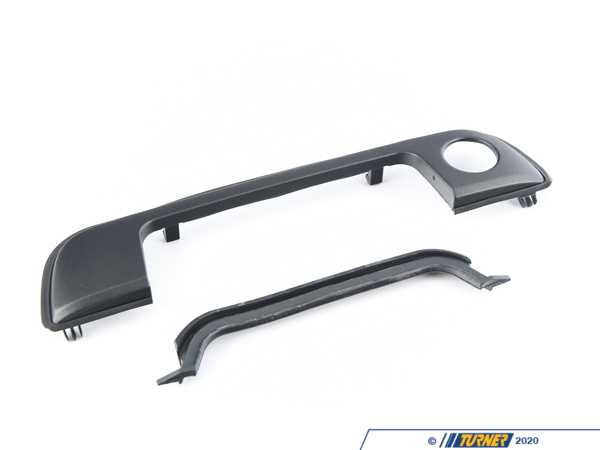 Packaged by Turner Genuine BMW Door Handle Trim - Left Front with gasket - E36 51218122441KT2