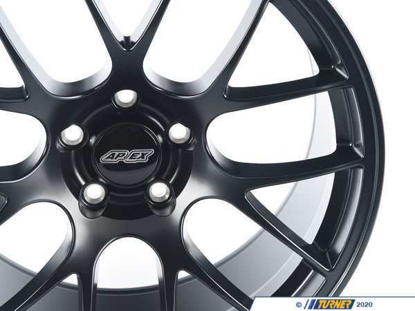 APEX Wheels 19" APEX EC-7 Square Wheel Set - Satin Black  ec7199528smbkKT