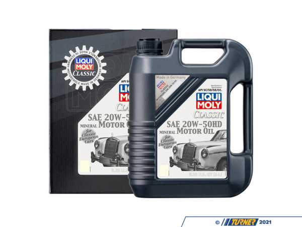 Liqui-Moly Classic Motoroil SAE 20W-50 HD - 5 Liters - Classic BMW (Pre-1970) 20262