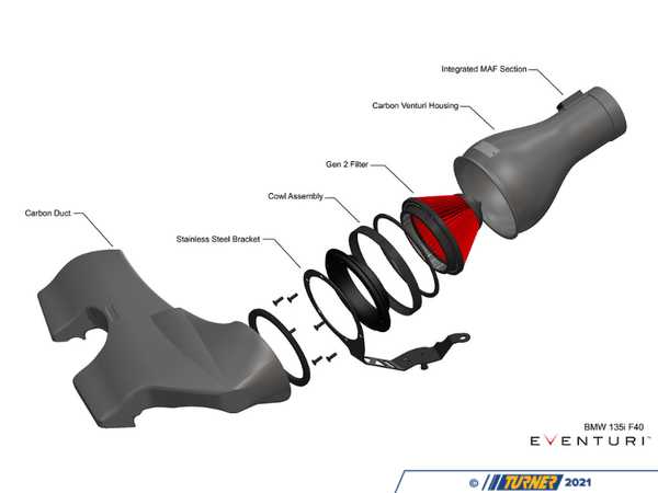 Eventuri Eventuri Carbon Fiber Intake Kit - F44 M235i xDrive, F39 X2 M35i B48 2.0L EVE-F4XB48-CF-IN