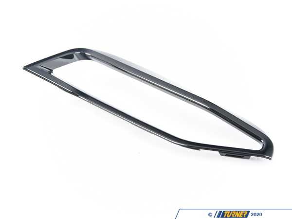 Genuine BMW TRIM ON GRILL, SIDE, RIGHT 51118093302