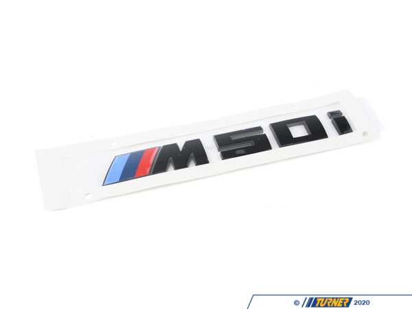 Genuine BMW Emblem M50i  51142472839