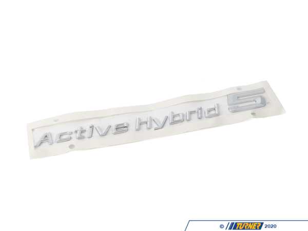 Genuine BMW Genuine BMW Lettering Left Active Hybrid 5 - 51147346549 - F10 51147346549