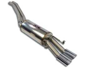 Centre Pipes Kit + Rear Exhaust, Oval Tips 90x70