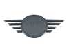 Genuine MINI Trunk Emblem Piano Black Matte Center "Black Line" - Newer Design F60 51149880868 View 1