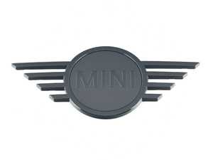 Trunk Emblem Piano Black Matte Center "Black Line" - Newer Design F60