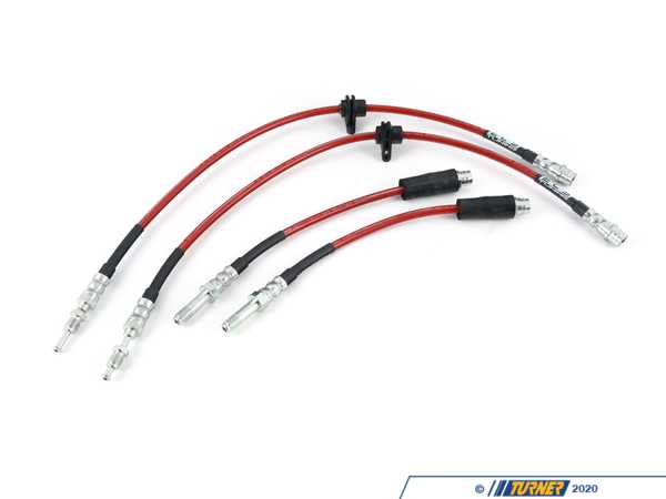 ECS ECS Exact-Fit Stainless Steel Brake Lines - Complete Kit - G80 008604LAKT