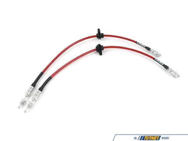 ECS ECS Tuning Exact-Fit Stainless Steel Brake Lines - Front - G80 008604LA01