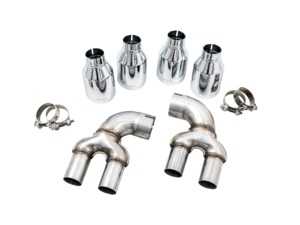 AWE OE to Quad Tip Conversion Kit - Chrome Silver Tips - G20/G22 B58