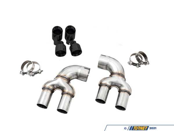 AWE AWE OE to Quad Tip Conversion Kit - Diamond Black Tips - G20/G22 B58 3810-43020