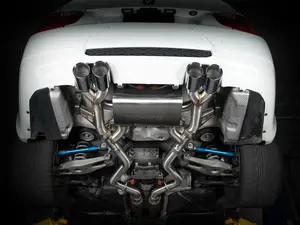 E9X M3 S65 Turner Motorsport Stainless Steel Valved Axle Back Exhaust (Brushed Tips)