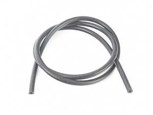 12.0" 3.75mm (5/32") ID Black Silicone Vacuum Hose