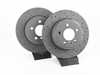Hawk Hawk Talon Cross Drilled & Slotted Brake Rotor Pair - Rear (320x20) - E70 E71 HTC4511 View 1