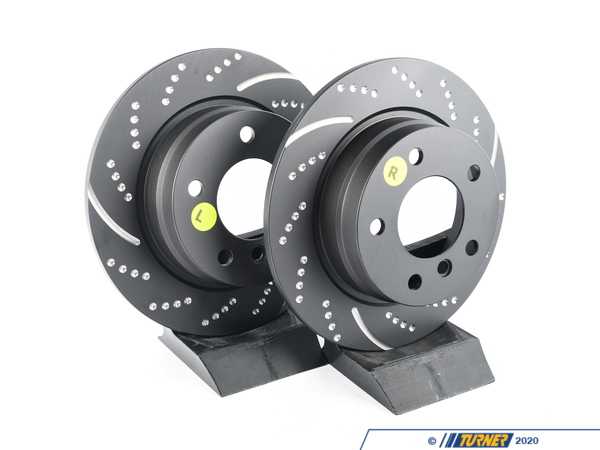 EBC Ultimax Sport Dimpled And Slotted Rear Brake Rotors - Pair (280x10) GD554