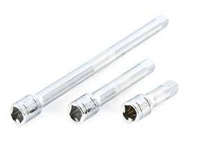 3 Piece 1/2 in. Dr. Socket Extension Bar Set