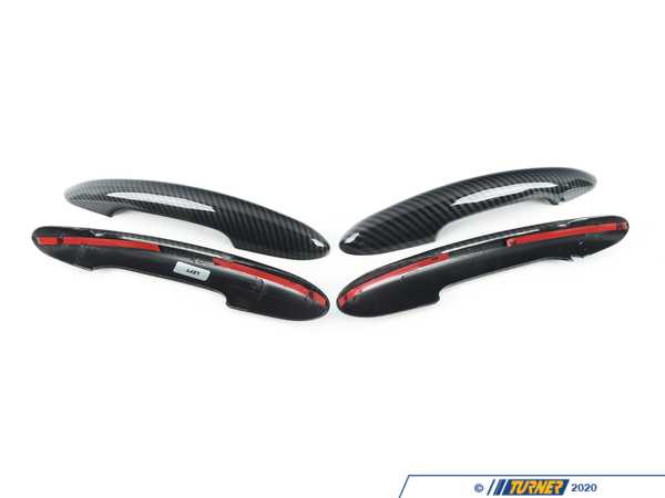 ECS Door Handle Carbon Fiber Design Cover - Set Of Four  512174345356