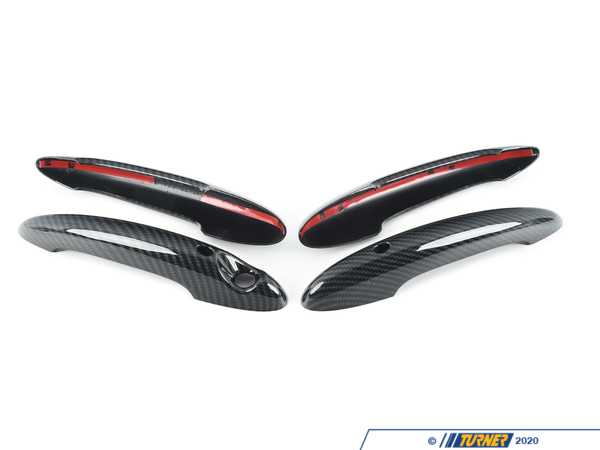 ECS MINI R60 Door Handle Carbon Fiber Design Cover - Set Of Four  512198005572