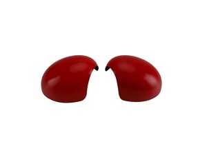 Red Mirror Cap Covers - Set