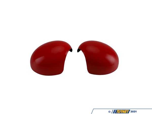 ECS Red Mirror Cap Covers - Set 51162754916RDNPF