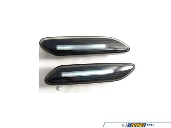 ZiZa Black Line Lens Amber Flash LED Turn Signal Set  63139802569
