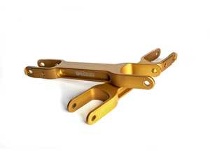 IRP Aluminum Rear Lower Camber Arms - Gold Finish - F87 M2, F8X M3 M4