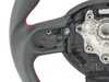 ECS ECS Flat Bottom Carbon Fiber Steering Wheel (Carbon/Perforated Leather/Red Stitching) NO Red Center Stripe- Gen 2 - MINI Cooper BM152-R5606-CP-R View 3